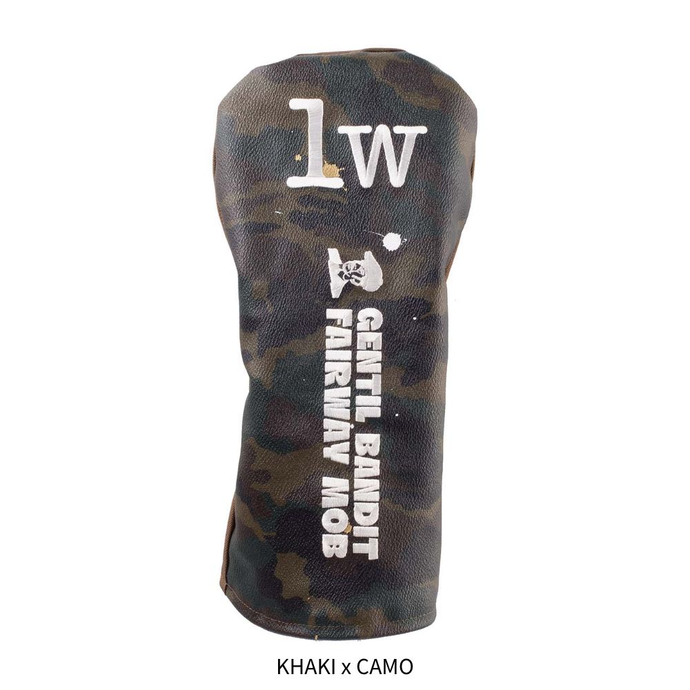 GENTIL BANDIT ジャンティバンティ FAIRWAY MOB ドライバーカバー(LOGO)GBFM09 KHAKIxCAMO