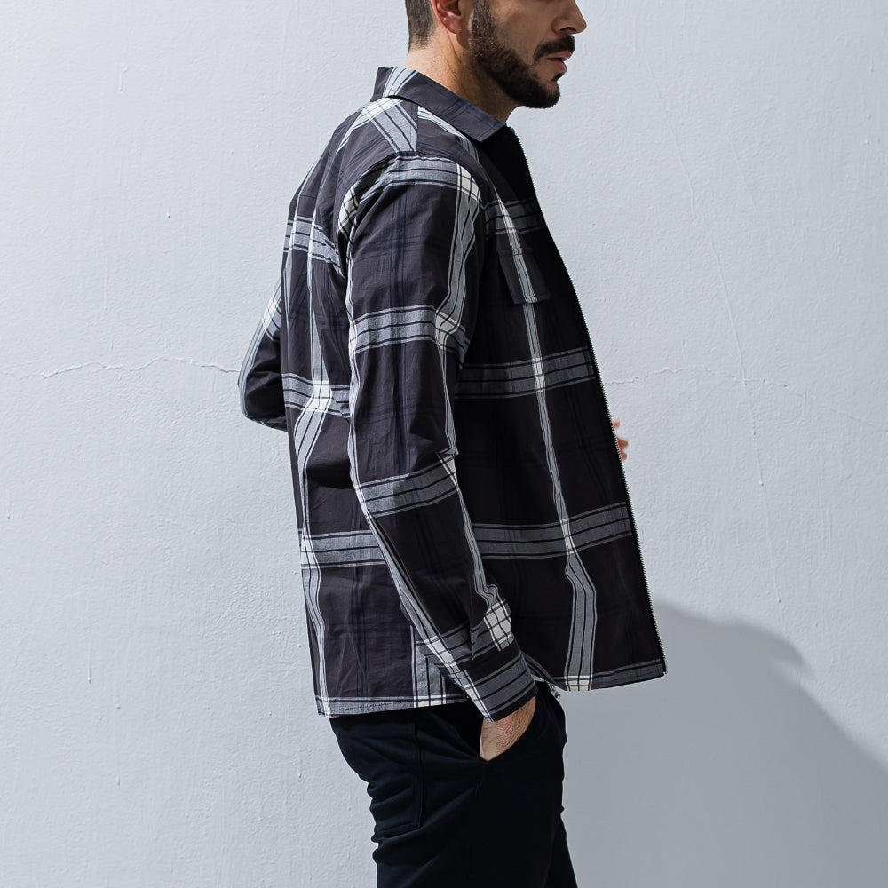 RESOUND CLOTHING リサウンド クロージング シャツジャケット CheckShirt JACKET RC27-SH-002 BLACK 【TRANSIT別注モデル】