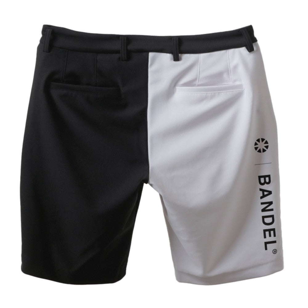 BANDEL GOLF バンデルゴルフ ショートパンツ BASIC COMBINATION HALF PANTS BGI-3SCHP BLACK WHITE ブラック ホワイト