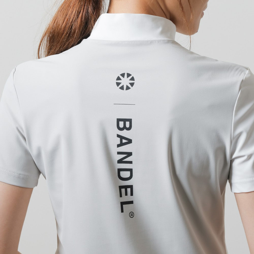 BANDEL GOLF バンデルゴルフ モックネック WOMENS BASIC COMBINATION BGI-W3SCMC WHITE GREY ホワイト グレー