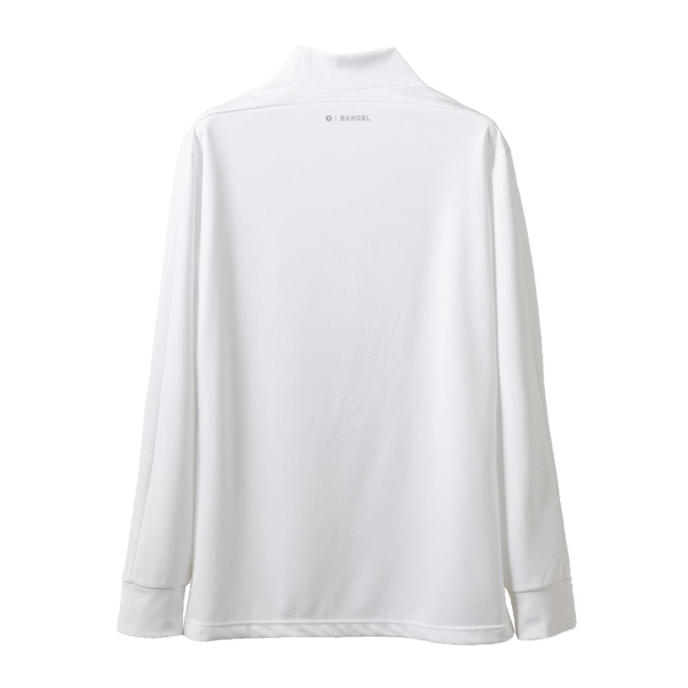 BANDEL GOLF バンデルゴルフ モックネック ロングTシャツ BICOLOR L/S MOCK T SHIRTS BGI-3ABLMC ALL WHITE ホワイト
