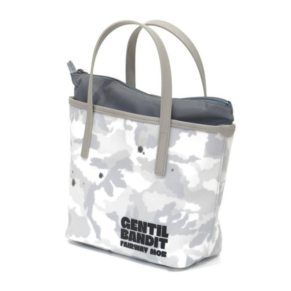 GENTIL BANDIT ジャンティバンティ FAIRWAY MOB ラウンドトートバッグ GBFM02 WHITE CAMO【BLACK LOGO】