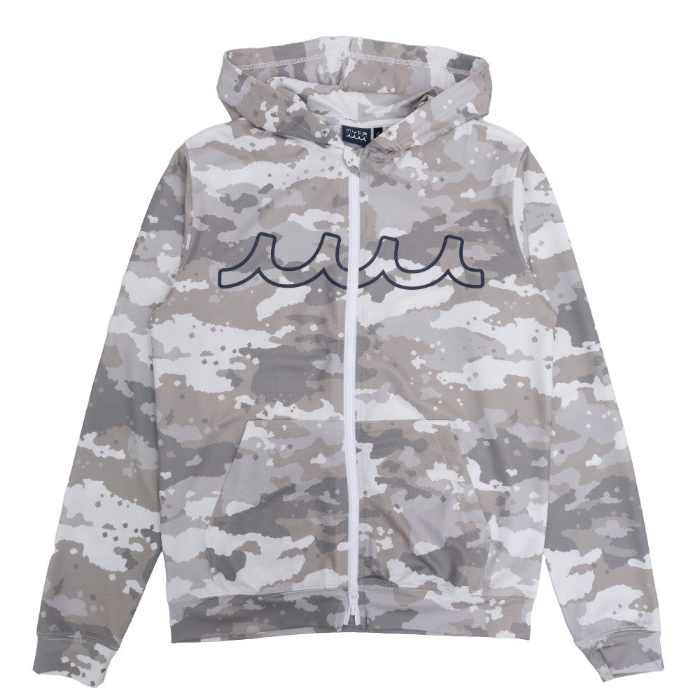 muta MARINE ムータマリン パーカー ラッシュパーカー (デジタルカモ) MMTK-435049 WHITE