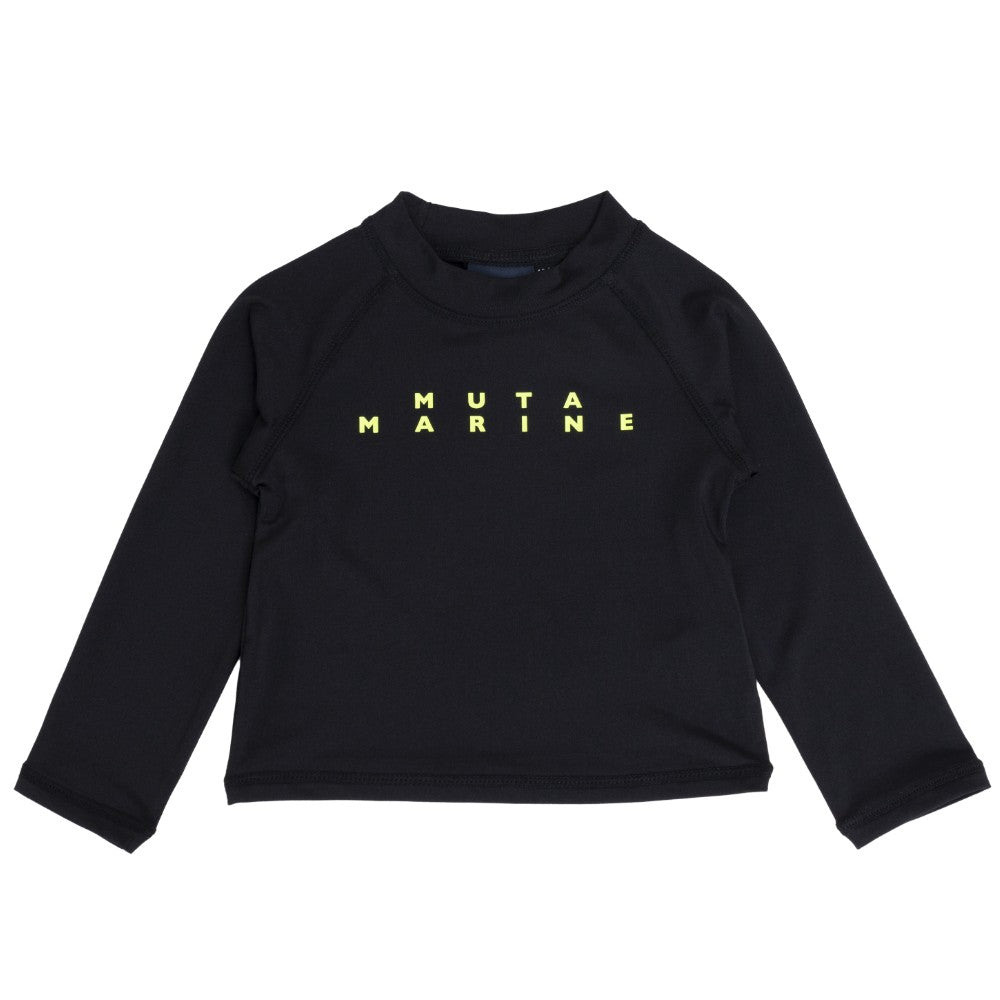 muta MARINE ムータマリン ムータマリン キッズラッシュガードロングスリーブTシャツ MMTK-440008 BLACK