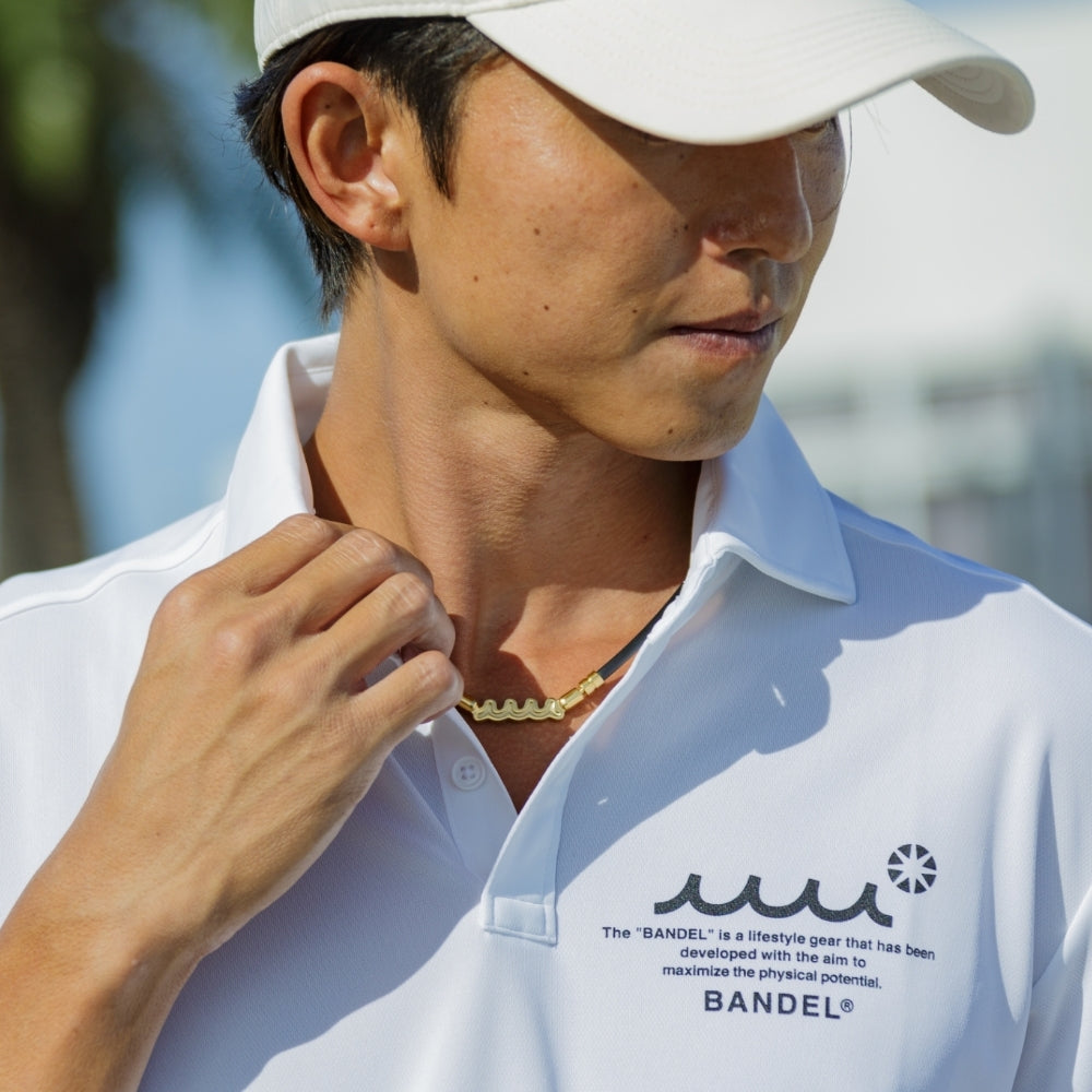BANDEL muta バンデル ムータ ネックレス Healthcare Necklace Wave HLCNW-MT BLACK GOLD ブラック ゴールド