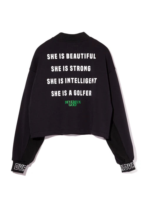 DEVEREUX GOLF 【NEW】WOMENS DEVEREUX テリングアクアブルゾン 763572179-BLACK