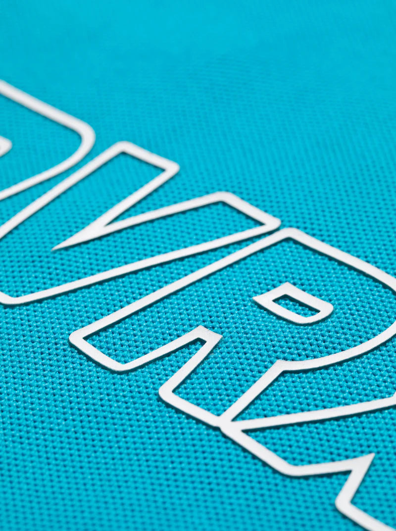 DEVEREUX GOLF WOMEN Classic Logo Rib モックネックハートTシャツ 763572090-AQUA