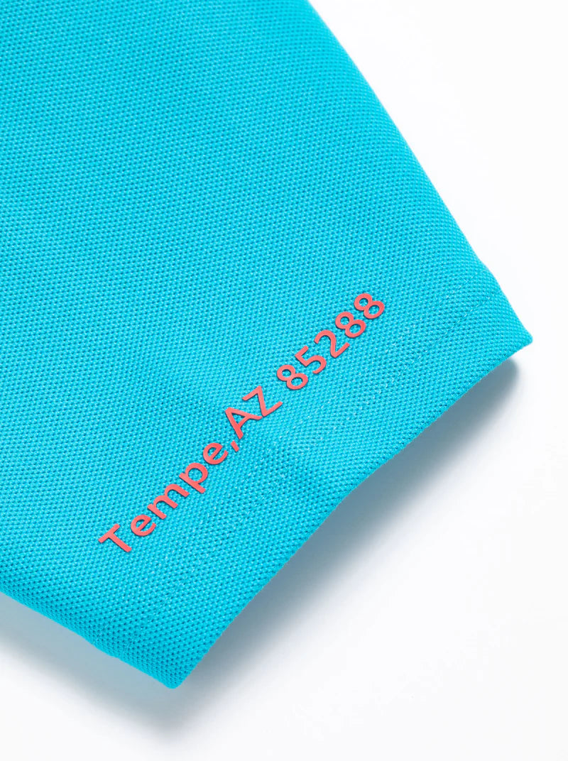 DEVEREUX GOLF WOMEN Classic Logo Rib モックネックハートTシャツ 763572090-AQUA