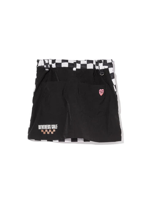 DEVEREUX GOLF WOMENS The Major チェッカースカート 763572476-BLACK