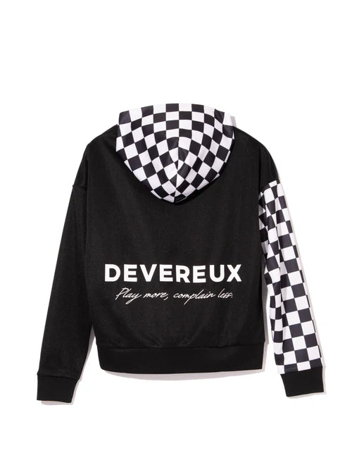 DEVEREUX GOLF WOMENS The Major チェッカーフーディー 763572076-BLACK
