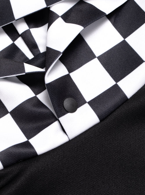 DEVEREUX GOLF WOMENS The Major チェッカーフーディー 763572076-BLACK