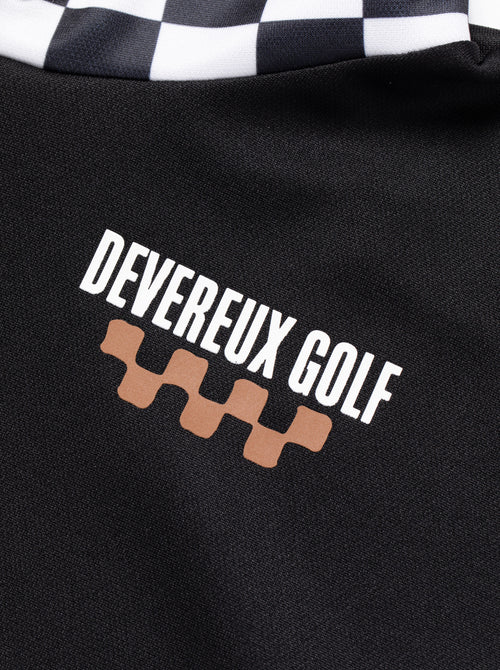 DEVEREUX GOLF WOMENS The Major チェッカーフーディー 763572076-BLACK