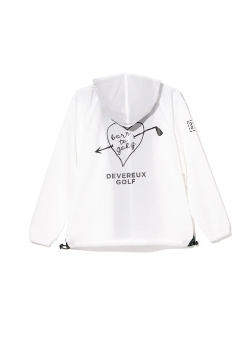 DEVEREUX GOLF WOMENS Manic ドットエアーWRブルゾン 763572177-WHITE