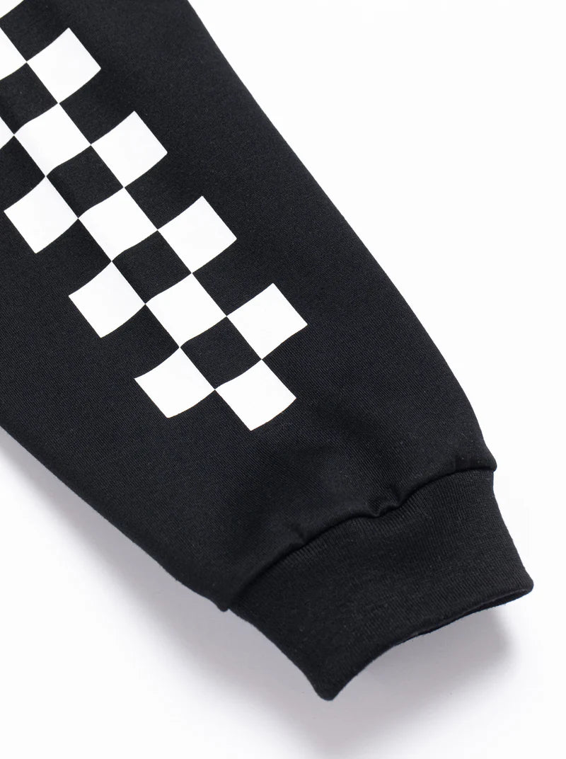 DEVEREUX GOLF Logo Assorted ロングスリーブ モックネックTシャツ 763572022-BLACK