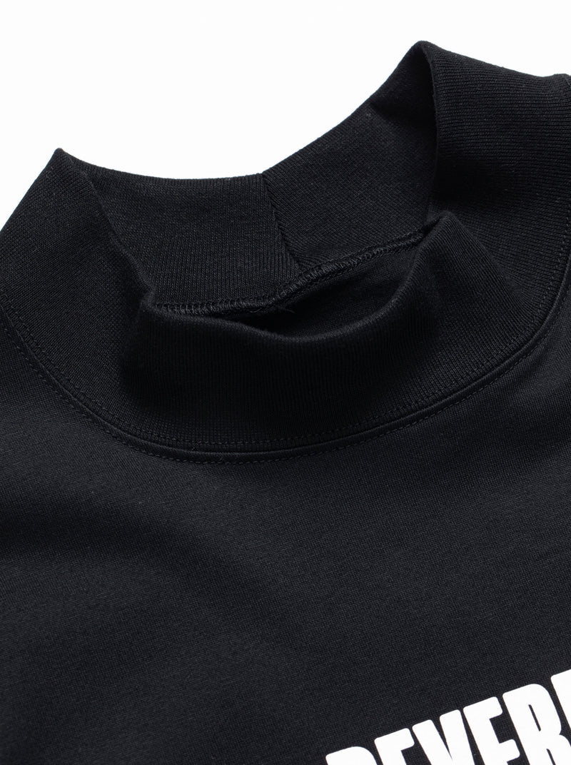 DEVEREUX GOLF Logo Assorted ロングスリーブ モックネックTシャツ 763572022-BLACK