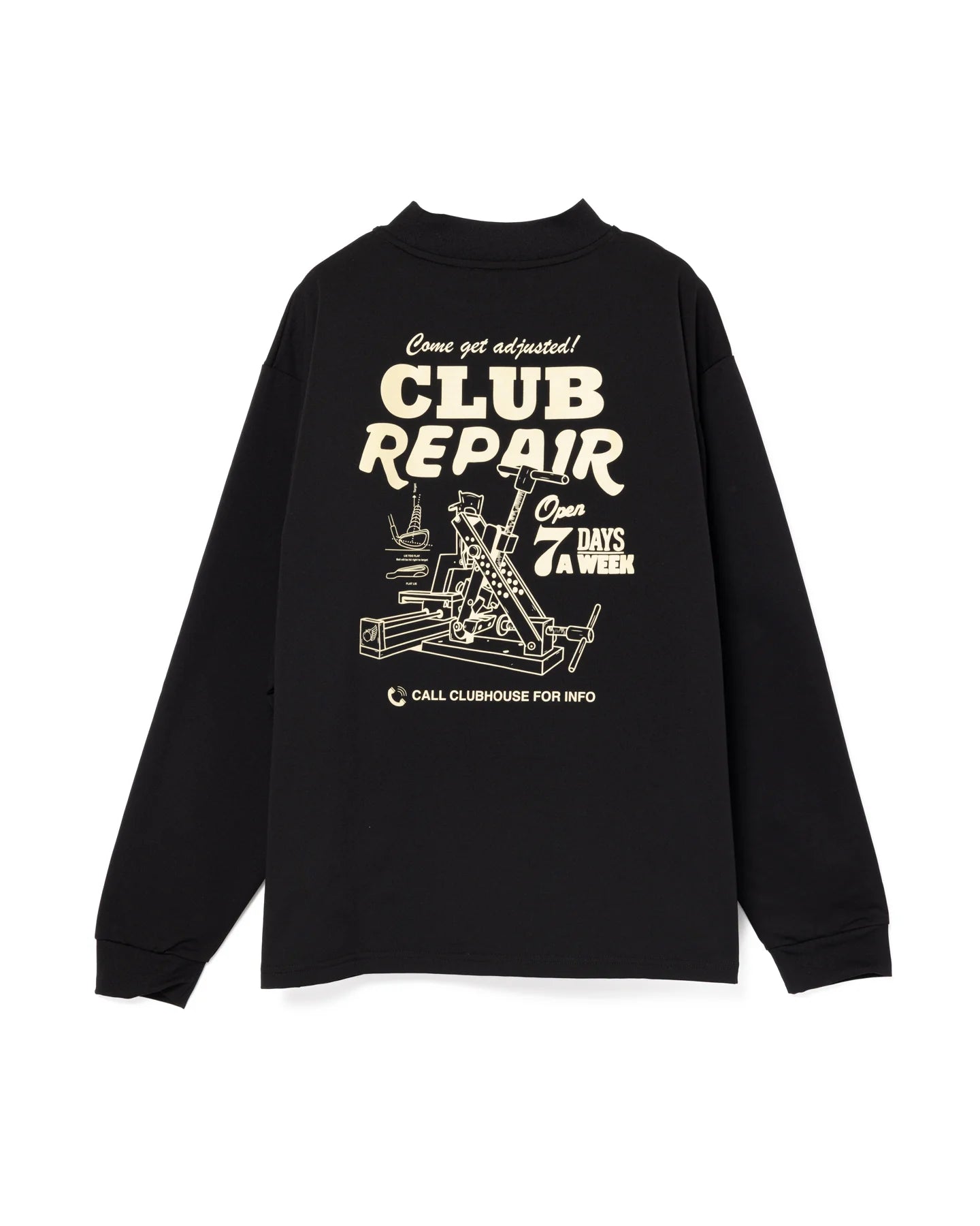 DVG Authentic Pile MOCK TEE 075762011-BLACK