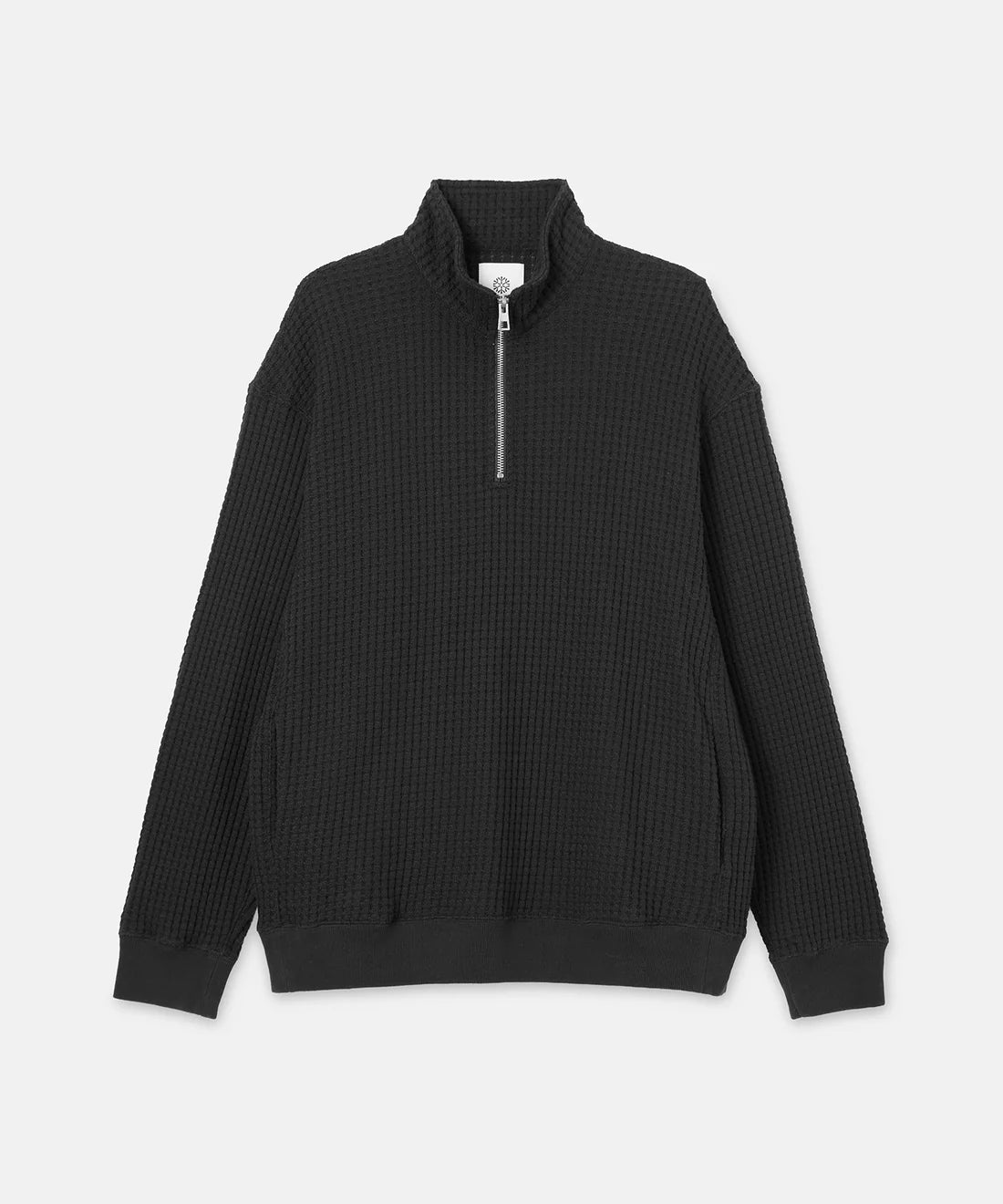 SEA GREEN ONI WAFFLE HALFZIP PULLOVER