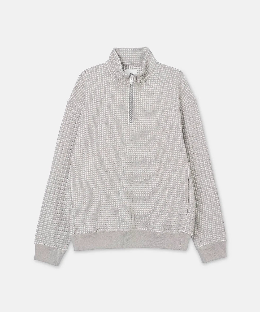SEA GREEN ONI WAFFLE HALFZIP PULLOVER