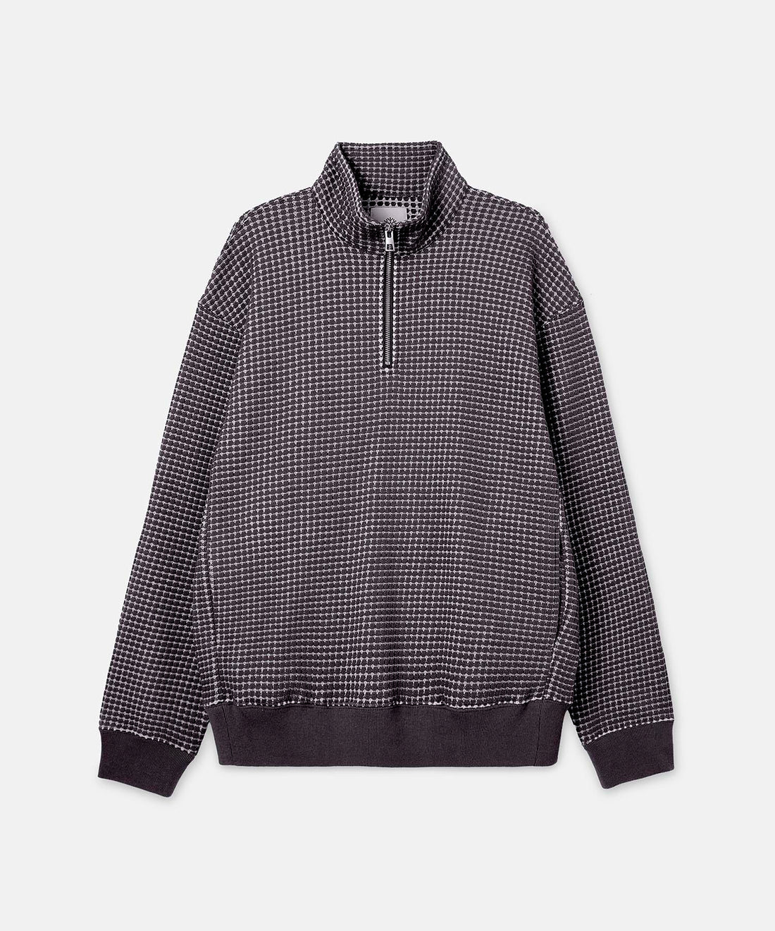 SEA GREEN ONI WAFFLE HALFZIP PULLOVER