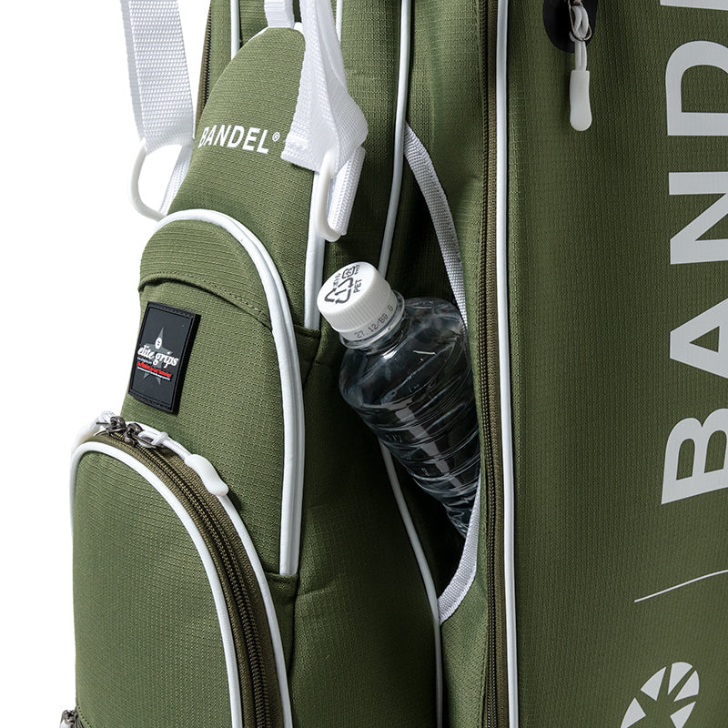 BANDEL × elitegrips D-Type 9.5inch キャディバッグ BGE-6SCB スタンド仕様 軽量 / KHAKI