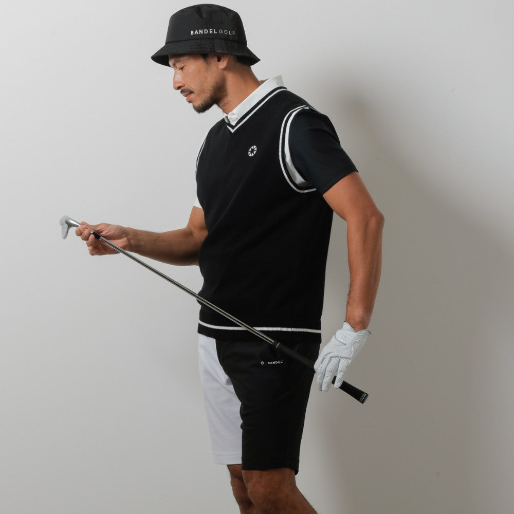 BANDEL GOLF バンデルゴルフ ベスト BASIC V NECK KNIT VEST BGI-3SBKV BLACK ブラック