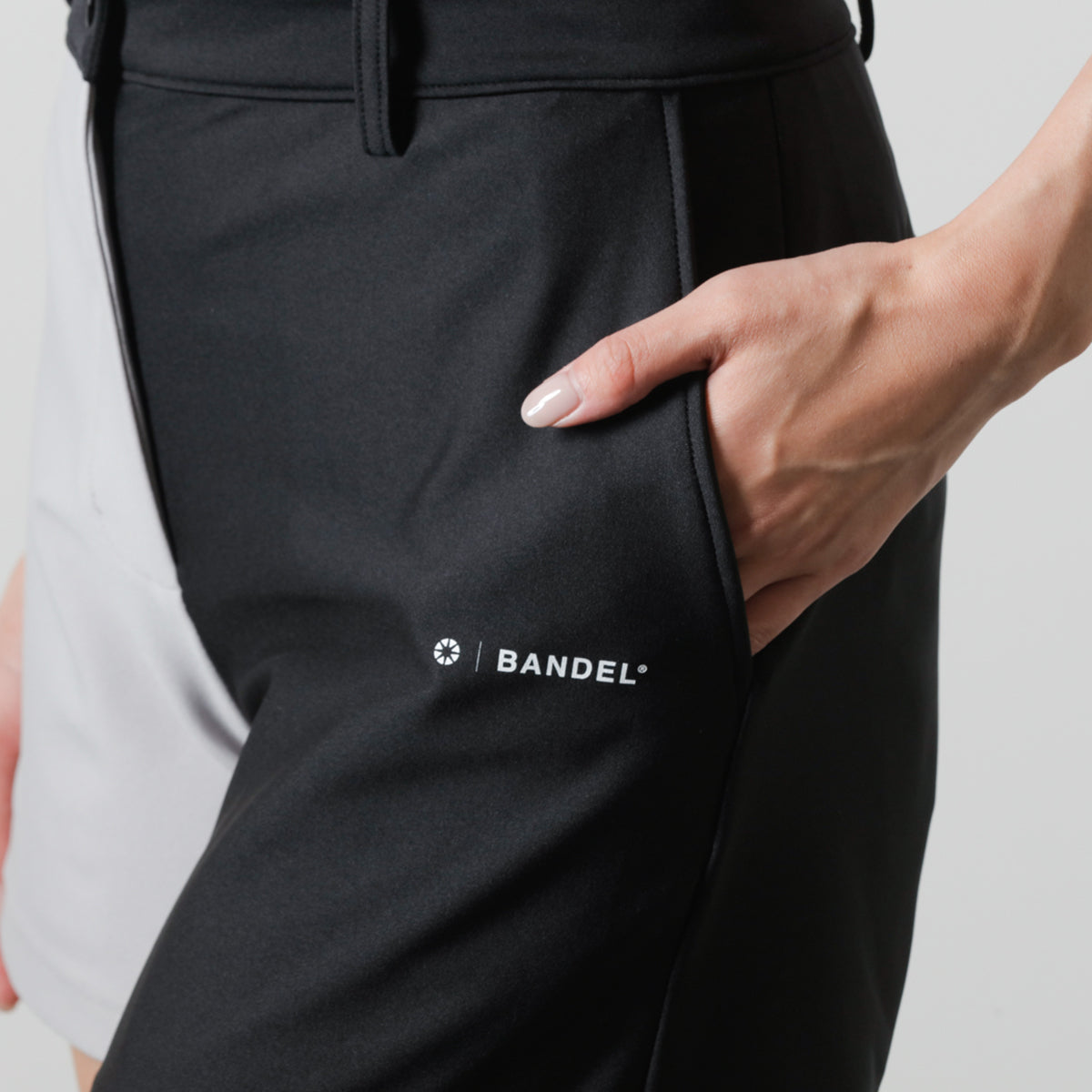 BANDEL GOLF バンデルゴルフ ショートパンツ WOMENS BASIC COMBINATIONSHORT BGI-W3SCHP BLACK GREY ブラック グレー