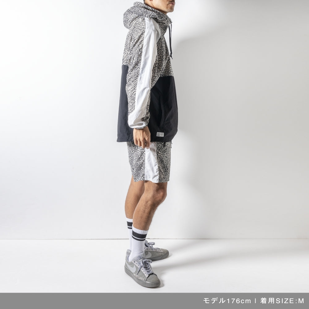BANDEL バンデル NYLON ANORAK HOODIE ハーフジップフーディー BNS-3SAHD ELEPHANT エレファント