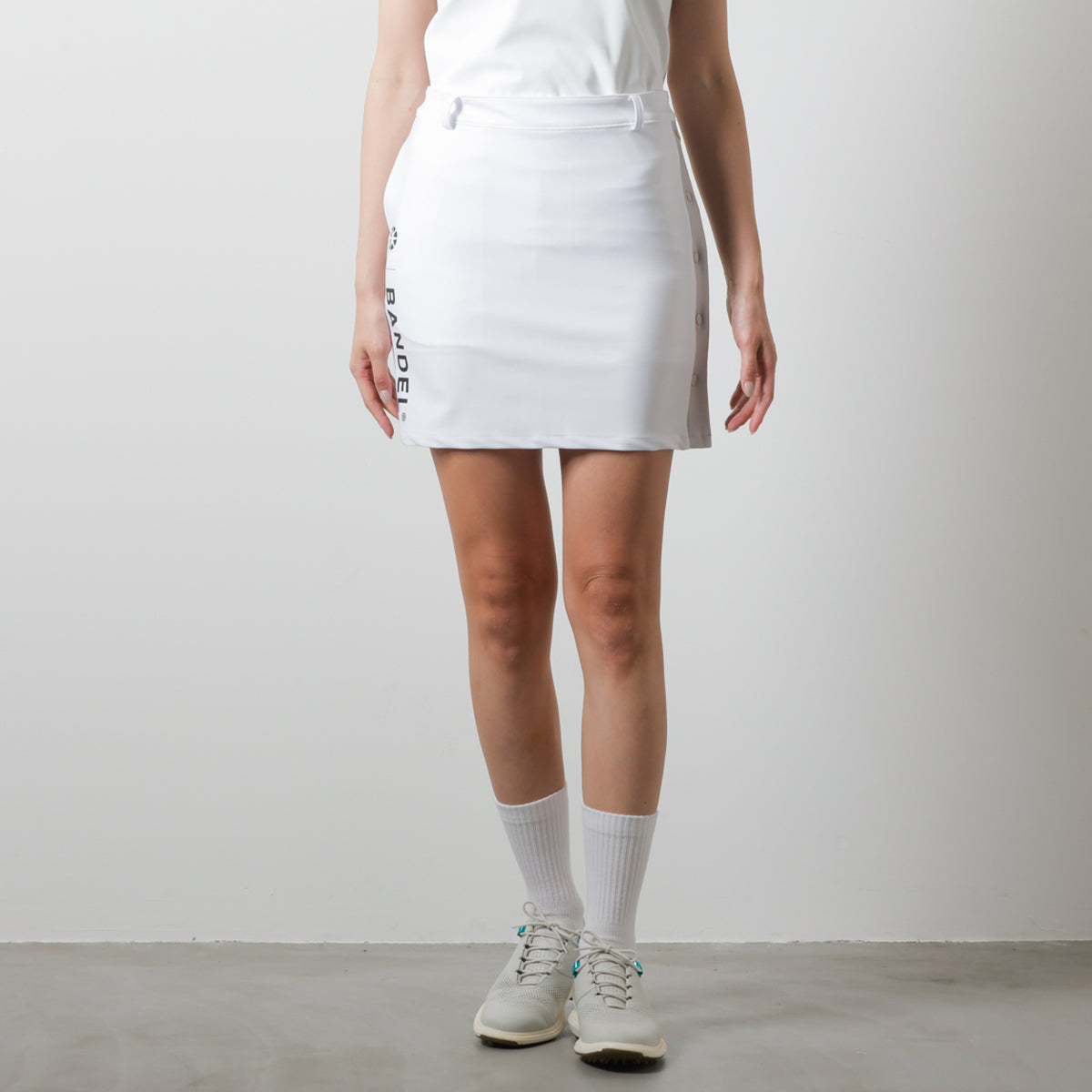 BANDEL GOLF バンデルゴルフ スカート WOMENS BASIC COMBINATIONSKIRT BGI-W3SCSK WHITE GREY ホワイト グレー