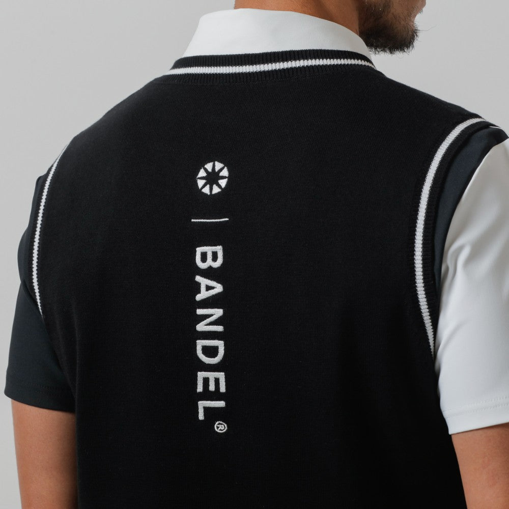 BANDEL GOLF バンデルゴルフ ベスト BASIC V NECK KNIT VEST BGI-3SBKV BLACK ブラック