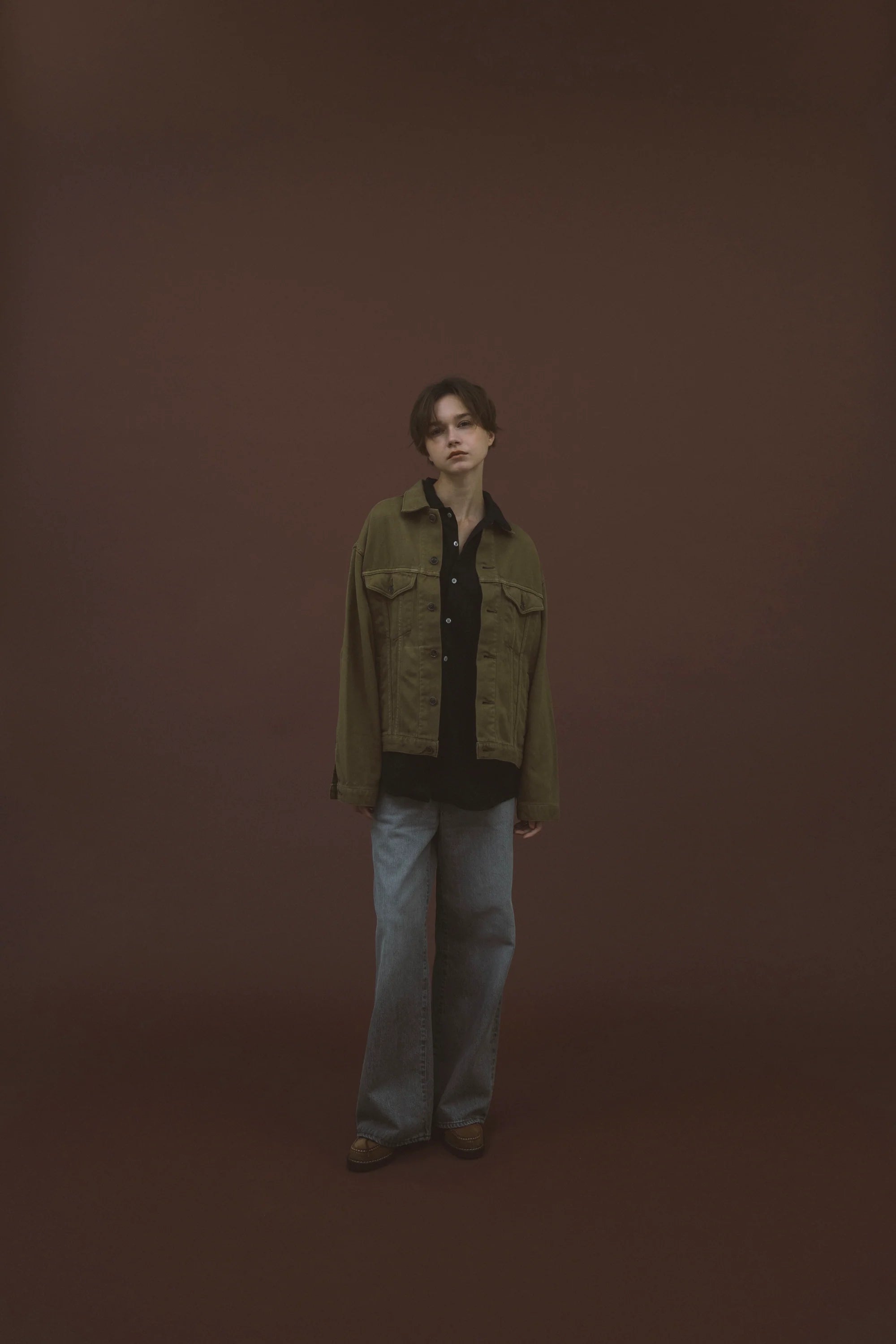 SILKNIZED CHINO TRUCKER JACKET (men)