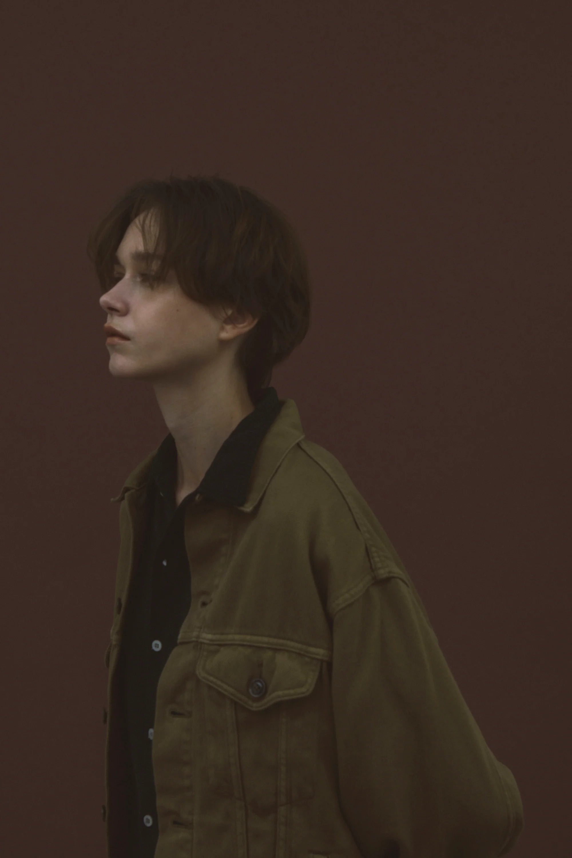 SILKNIZED CHINO TRUCKER JACKET (men)