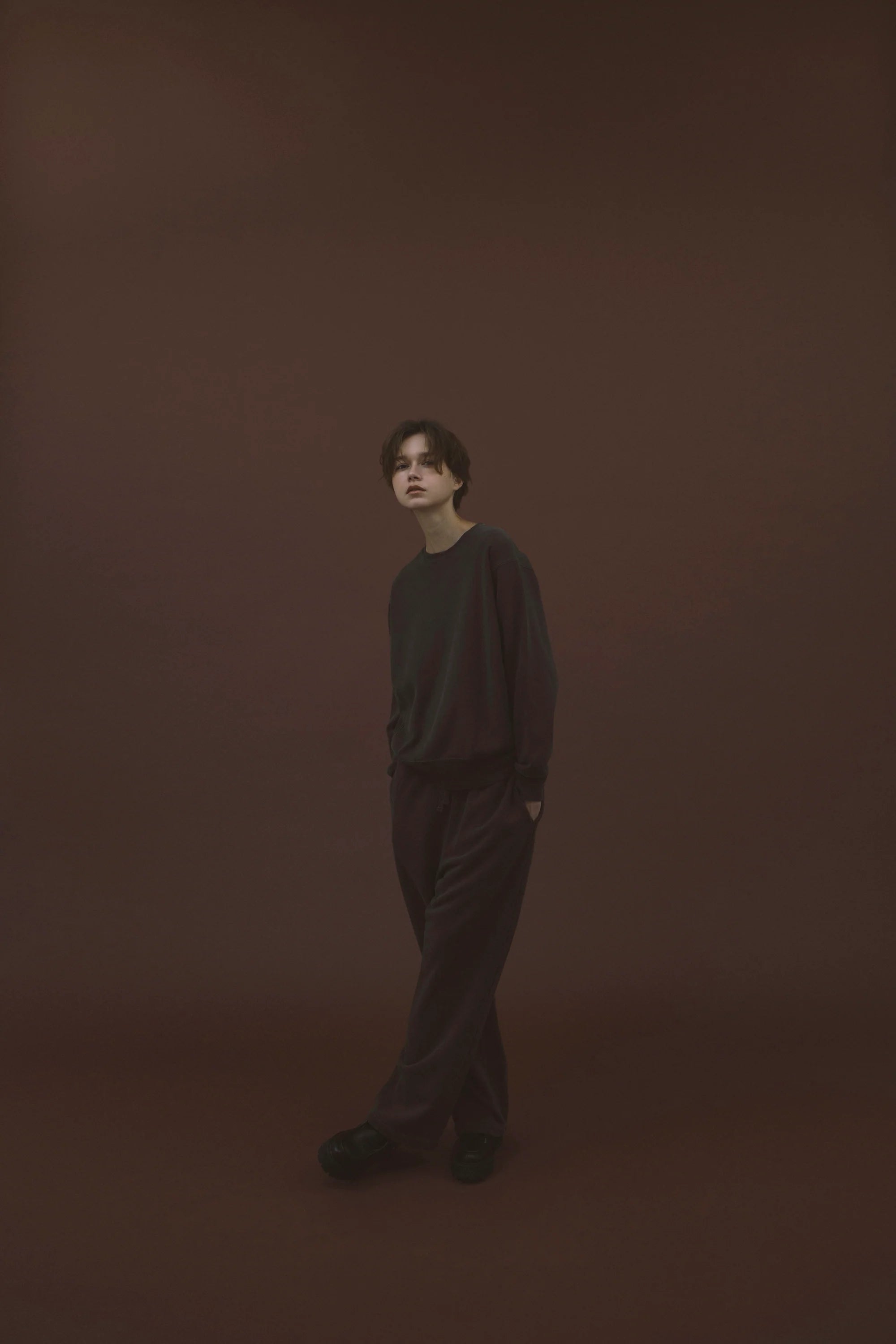 AUTHEN SILKNIZED SWEAT SHIRT グレー