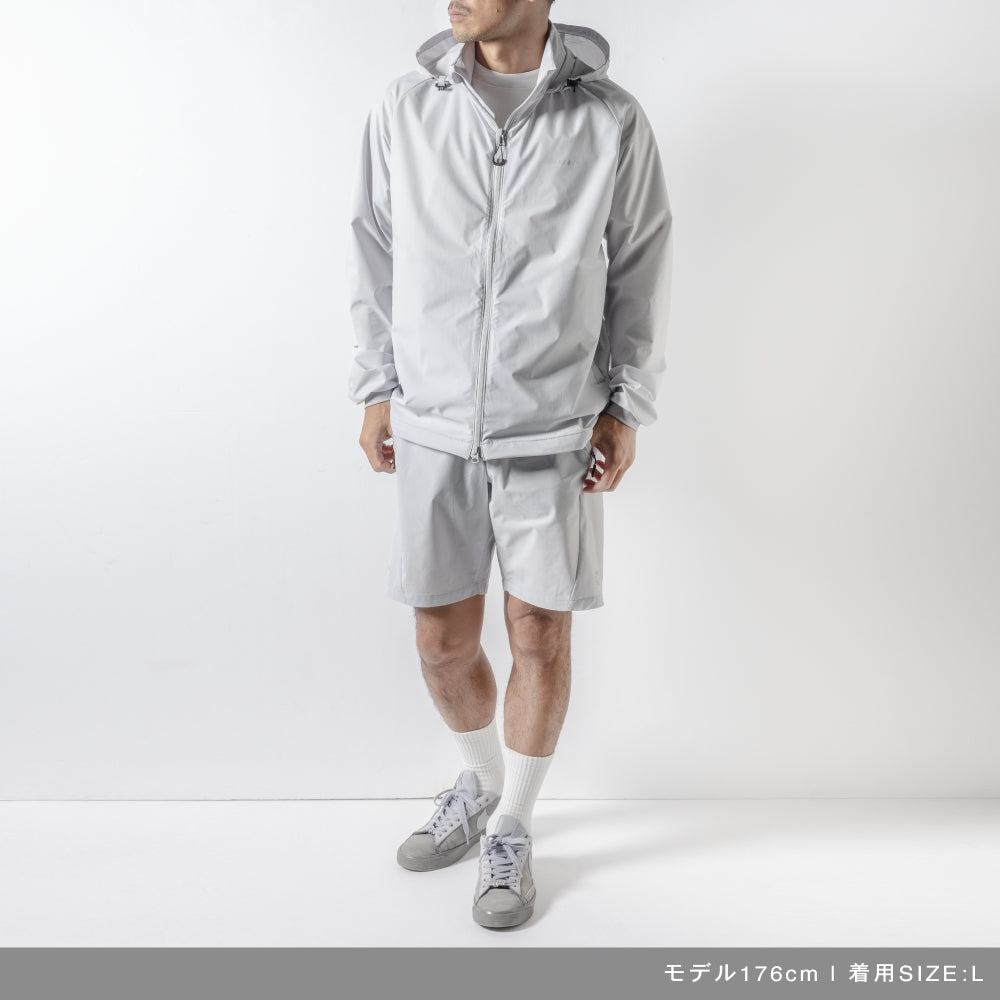 BANDEL バンデル フーディー WATER REPELLENT STRETCH HOODED BLOUSON BNS-3SPHD LIGHT GREY ライトグレー