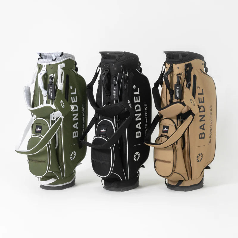 BANDEL × elitegrips D-Type 9.5inch キャディバッグ BGE-6SCB スタンド仕様 軽量 / BLACK