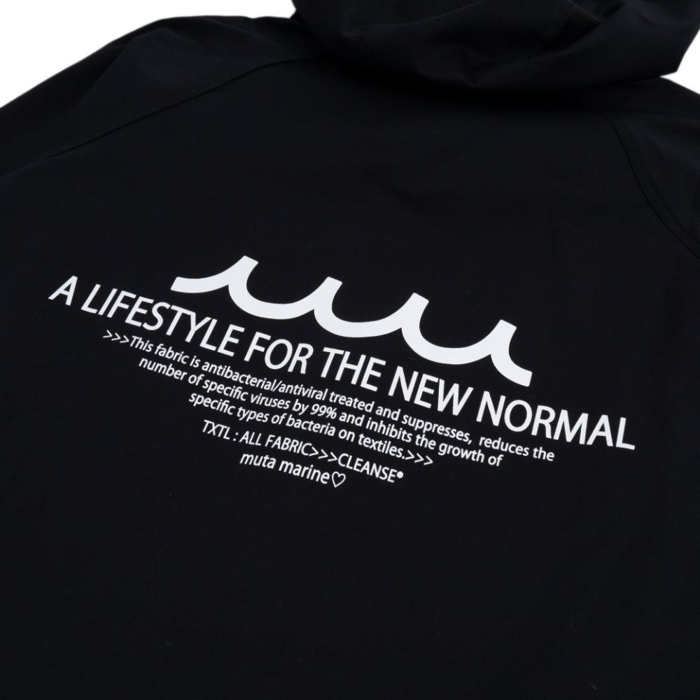 muta MARINE ムータマリン ブルゾンコート CLEANSE HOODED BLOUSON COAT MMJC-443060 BLACK