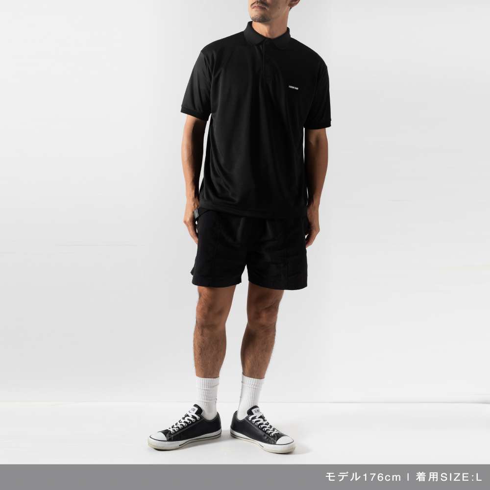 BANDEL GOLF バンデルゴルフ ポロシャツ FS VERTICAL LOGO SMOOTH POLO BG-FSSP001 BLACK ブラック