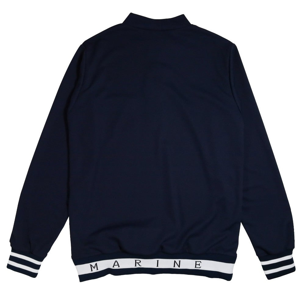 muta MARINE ムータマリン ロンT ヘムリブ モックネックシャツ (長袖) MMJC-446149 NAVY