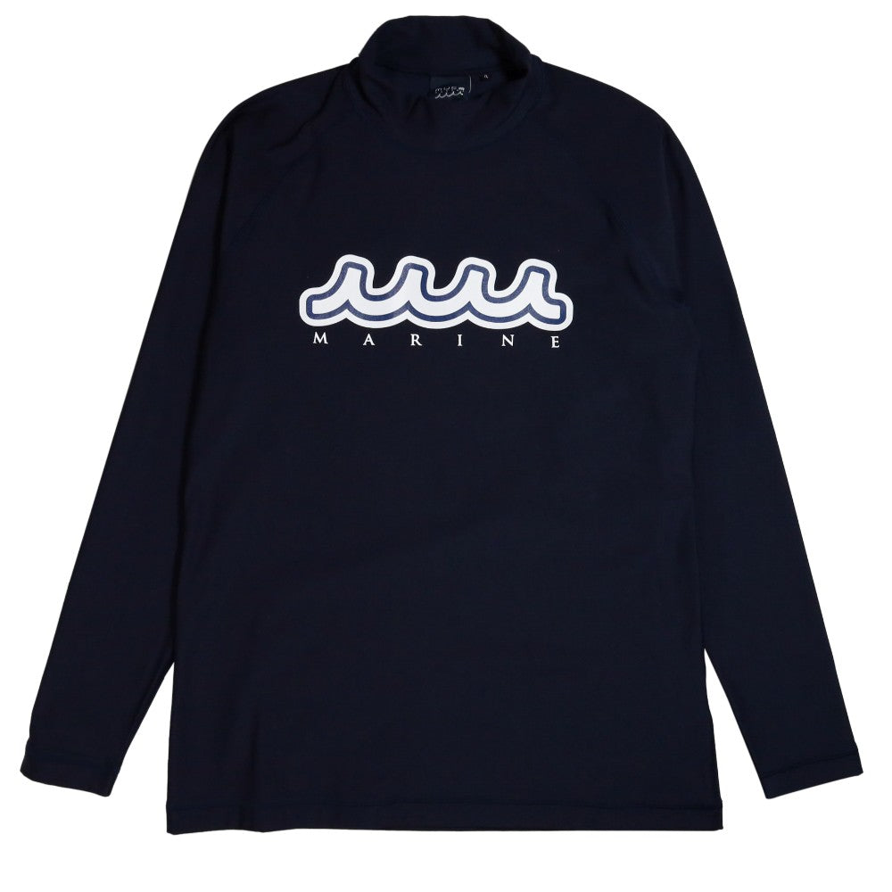 muta MARINE ムータマリン ロンT ヒートパフォーマ モックネックシャツ MMTK-443177 NAVY