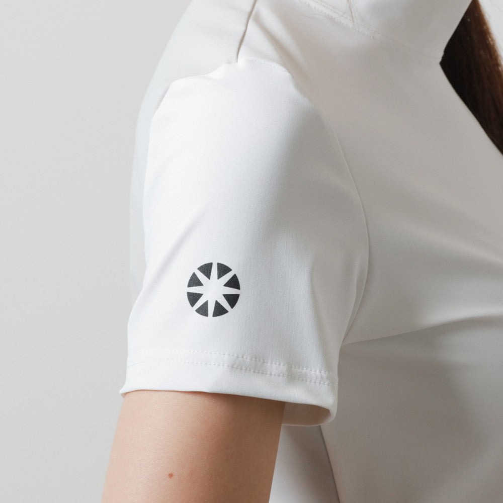 BANDEL GOLF バンデルゴルフ モックネック WOMENS BASIC COMBINATION BGI-W3SCMC WHITE GREY ホワイト グレー