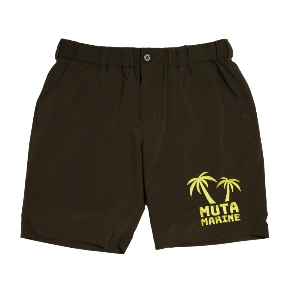 muta MARINE ムータマリン SOLOTEX® Eco-Hybrid ストレッチショートパンツ(パームツリー) MMMK-444153 KHAKI