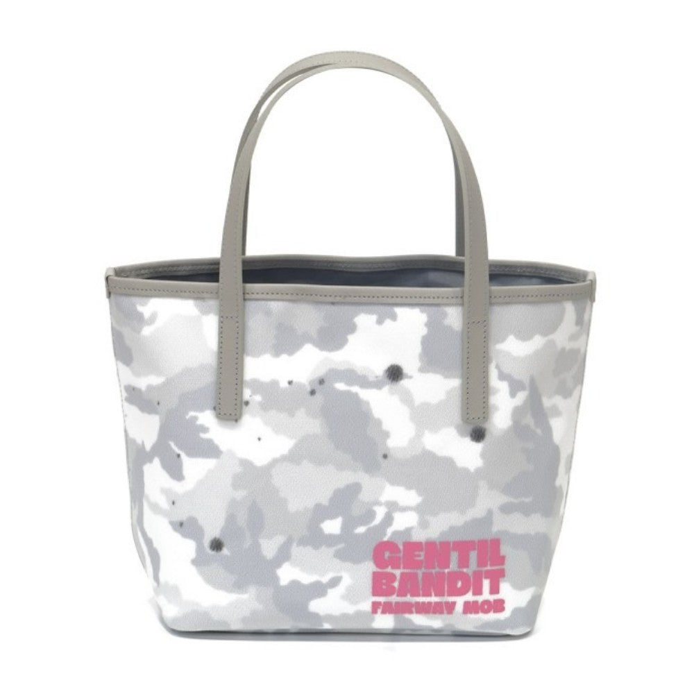 GENTIL BANDIT ジャンティバンティ FAIRWAY MOB ラウンドトートバッグ GBFM02 WHITE CAMO【PINK LOGO】