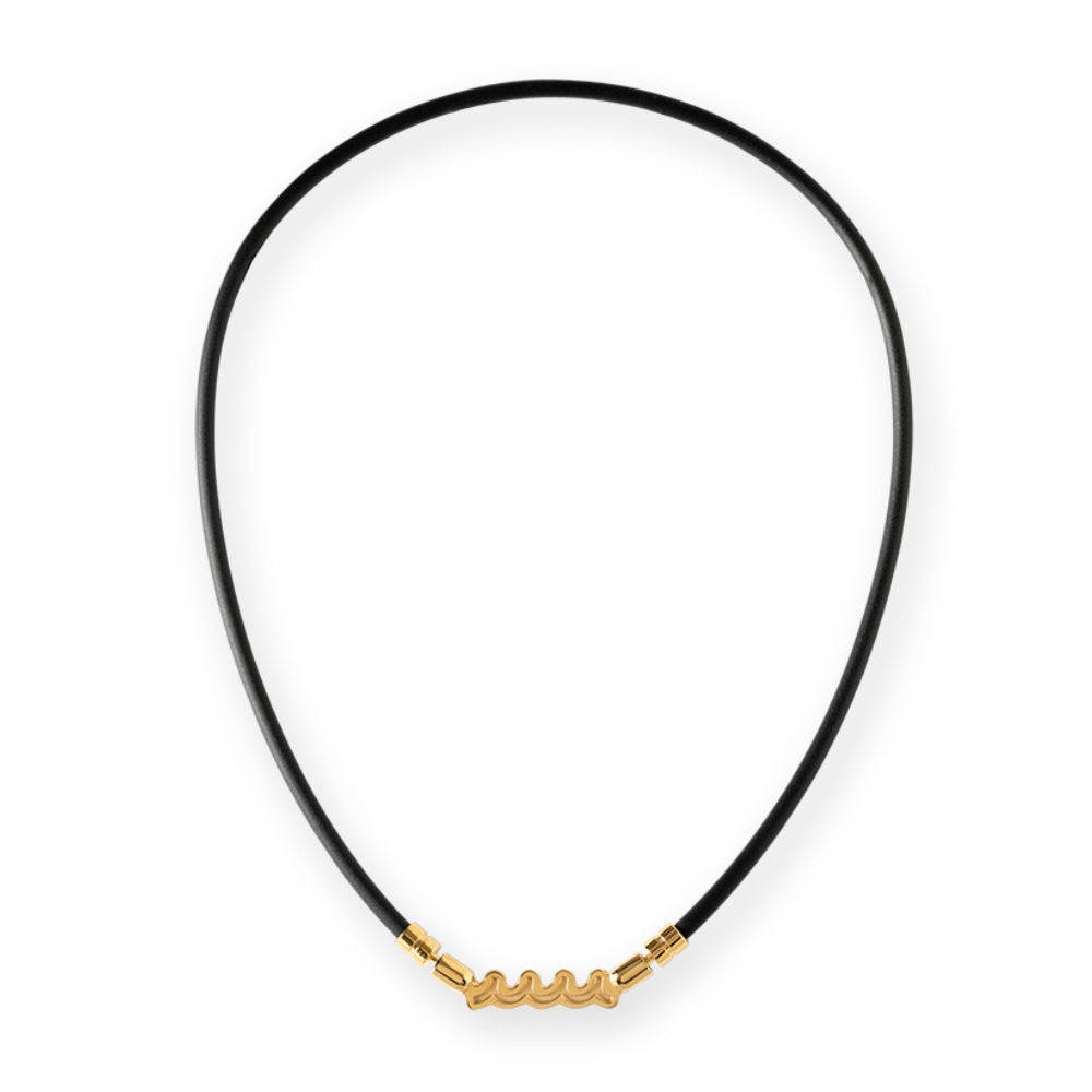 BANDEL muta バンデル ムータ ネックレス Healthcare Necklace Wave HLCNW-MT BLACK GOL