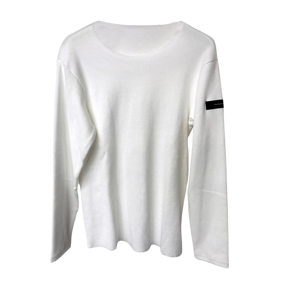 RESOUND CLOTHING リサウンド クロージング ロンT ST COTTON waffle Thermal BASIC-CUT-001 WHITE