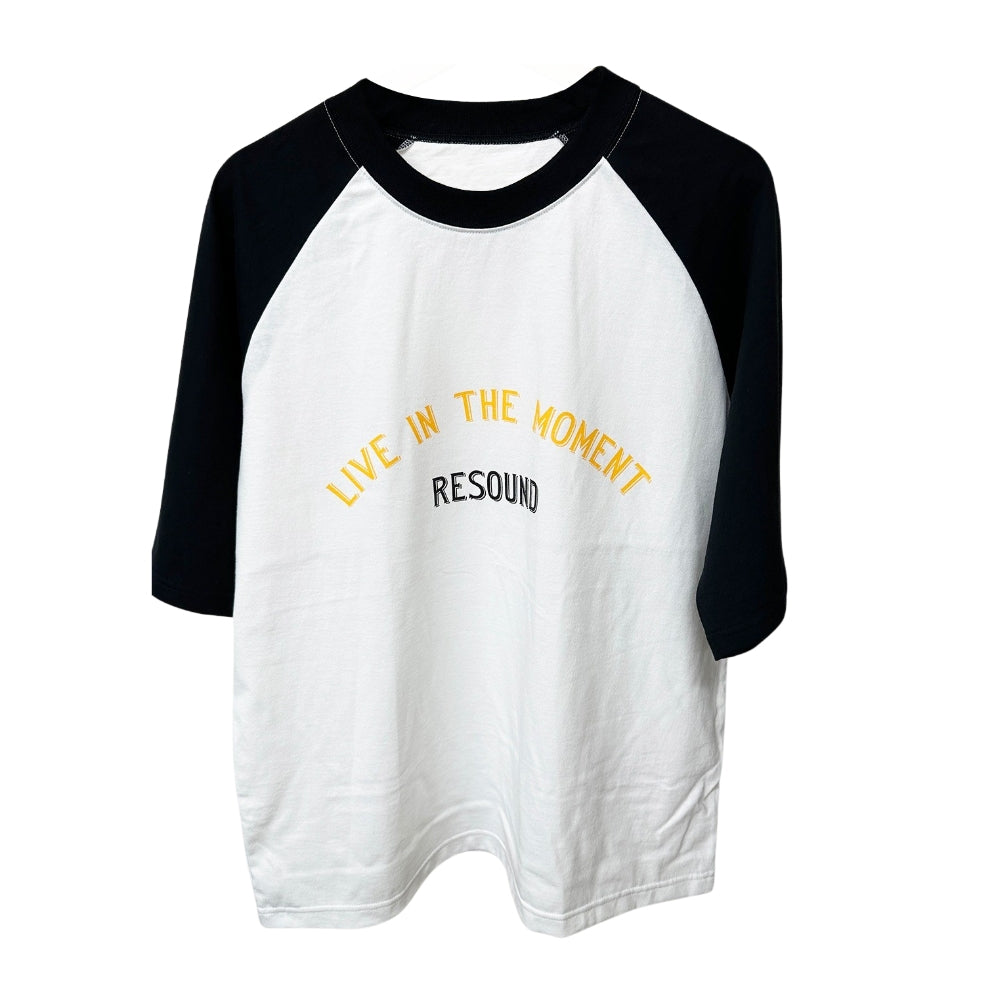 RESOUND CLOTHING リサウンド クロージング Tシャツ RAGLAN LOOSE TEE RC31-T-001 WHITExBLACK