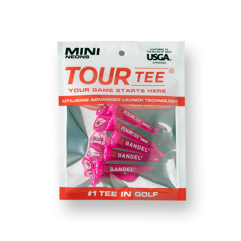 TOURTEE SHORT 5 pieces set BG-TTS01-5 ツアーティー ショート 5本 特殊ラバー加工 / Neon Pink