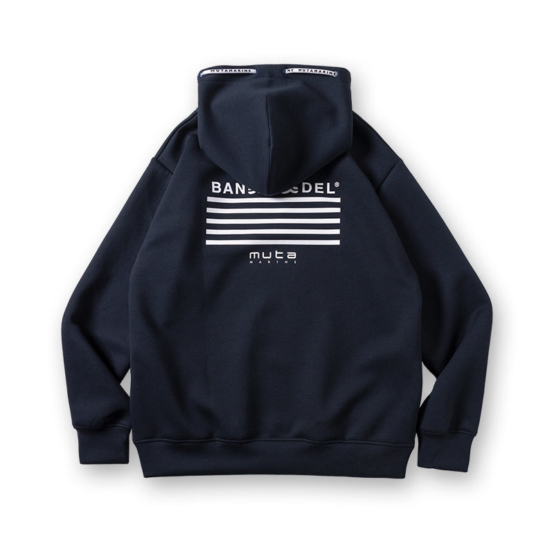 BANDEL×muta Limited 24AW L/S Hoodie フーディ バンデル×ムータ コラボ 保温 軽量 ストレッチ / NAVY