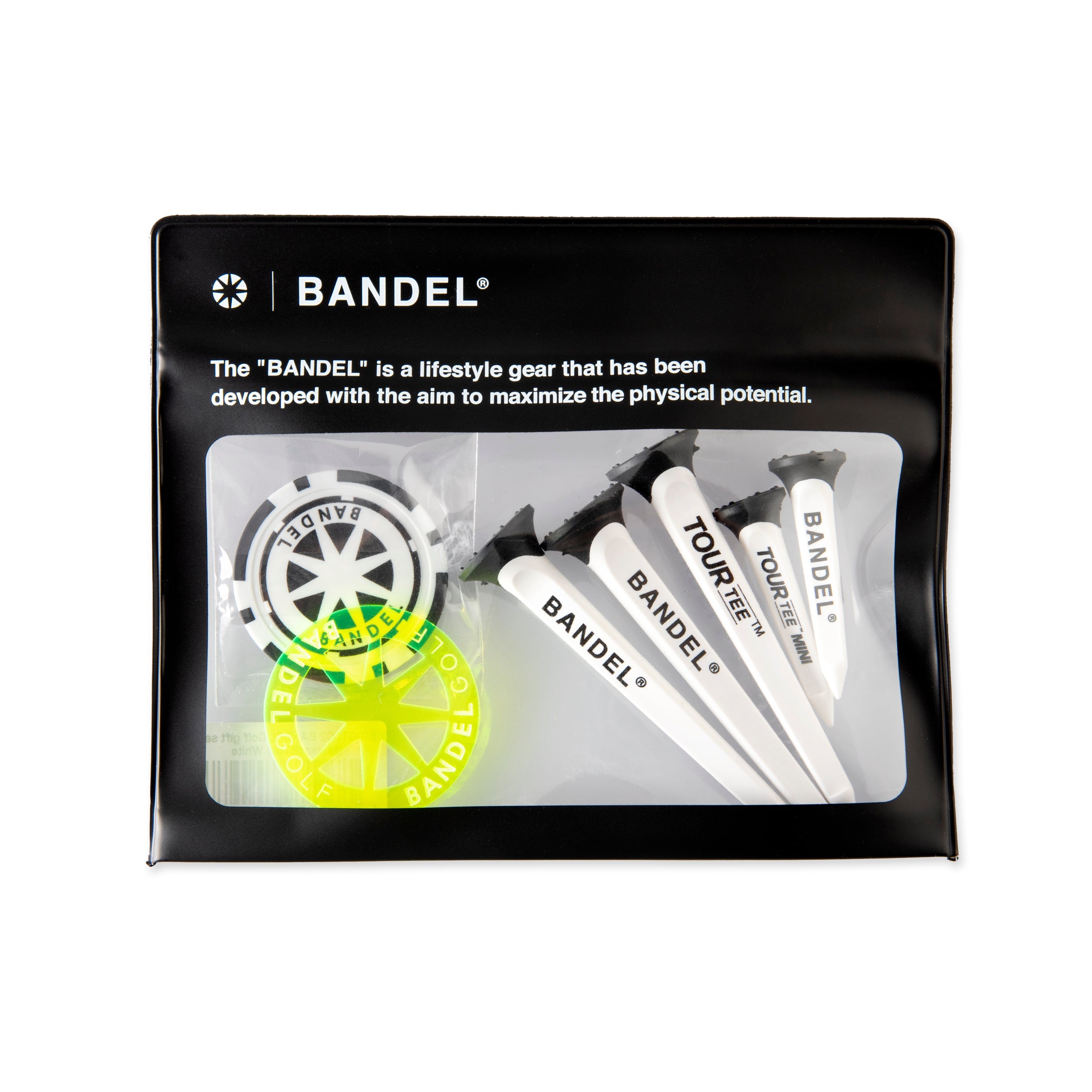 BANDEL GOLF バンデルゴルフ ギフトセット Golf gift set Marker&Tee BG-GT002 TOURTEE White set