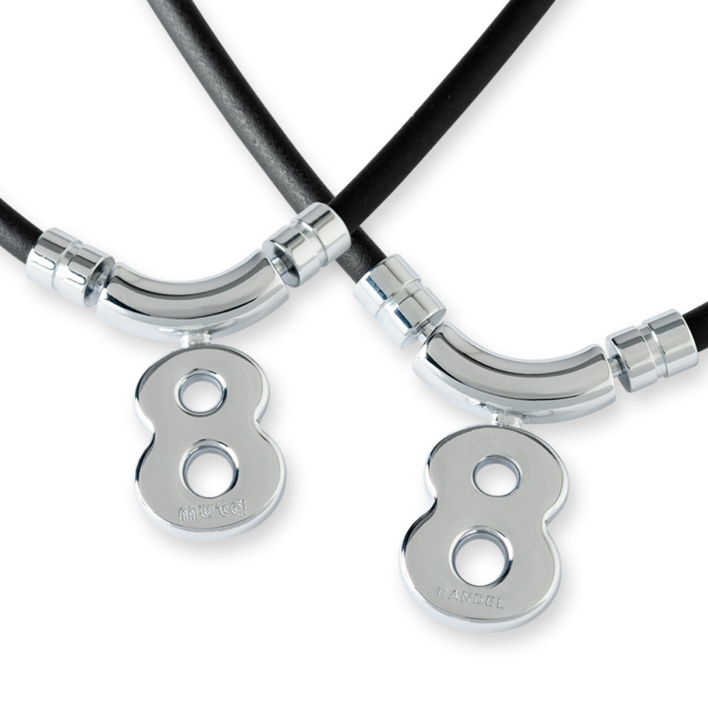 BANDEL muta バンデル ムータ ネックレス Healthcare Necklace Eight HLCNE-MT BLACK SILVER ブラック シルバー