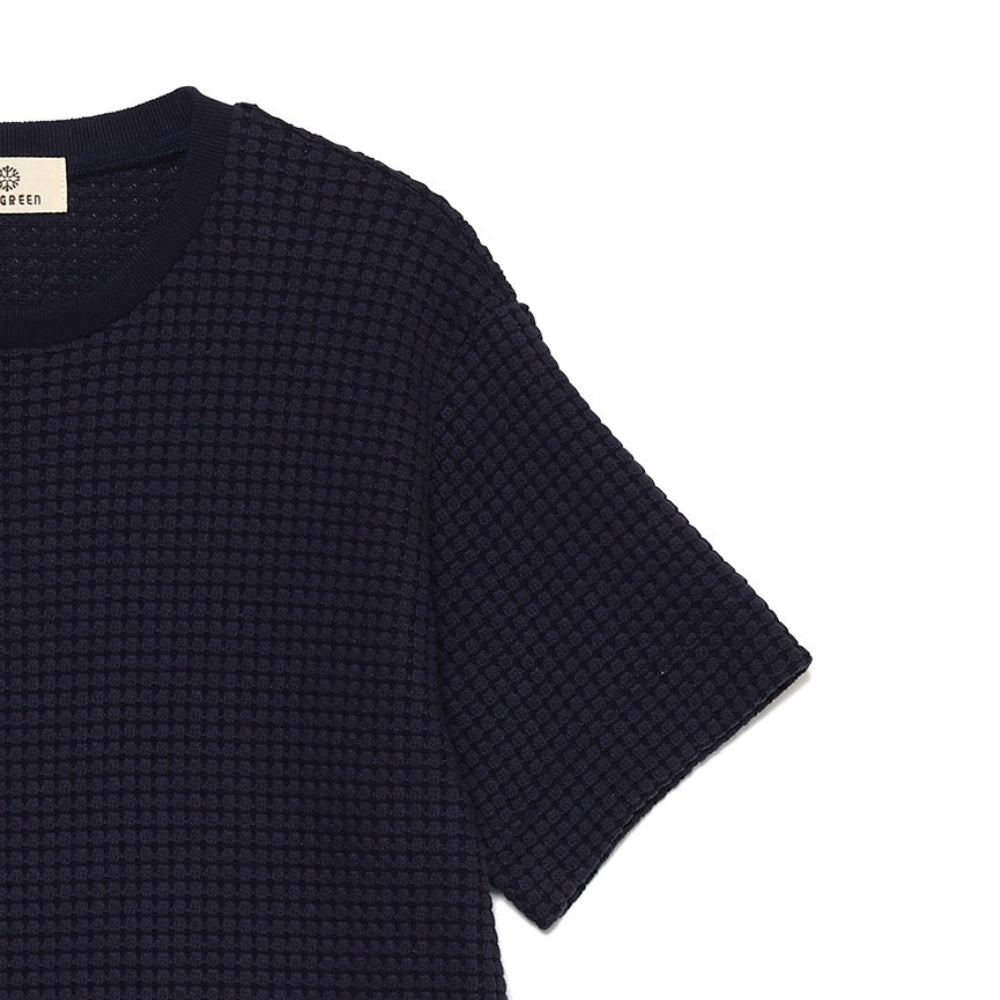 ONI WAFFLE T SHIRT MSEA24S8266-M Tシャツ / NAVY