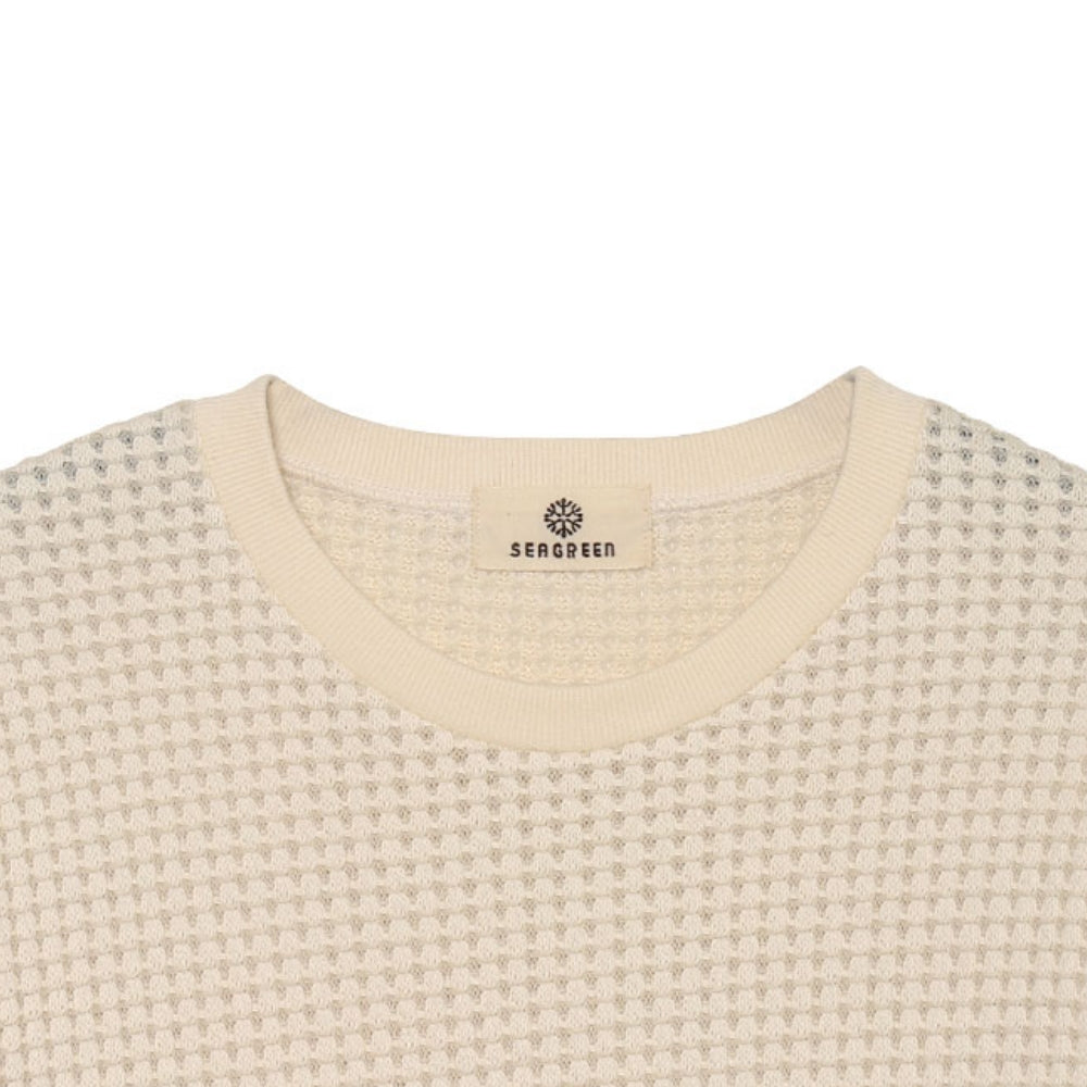 ONI WAFFLE T SHIRT MSEA24S8266-M Tシャツ / CREAM